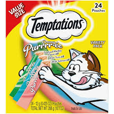 Temptations Creamy Puree Mix-Ups Variety Pack Lickable Cat Treats, 0.42 Oz Tubes, 24 Pk